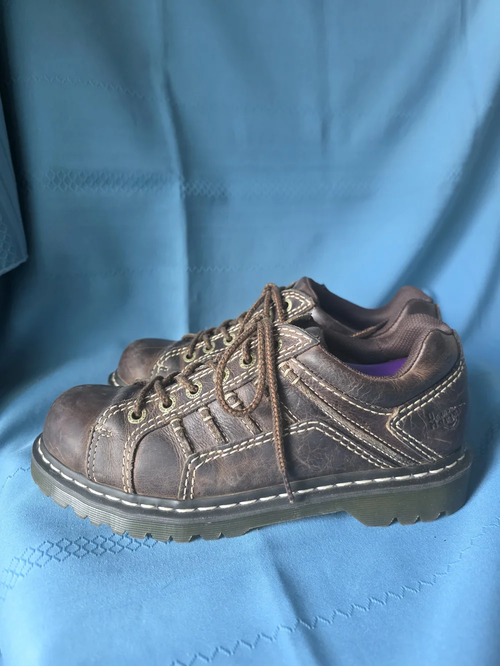 Dr. Martens Vintage Keith Chunky Leather Shoes Brown Casual Oxfords Men 10 Wm 11